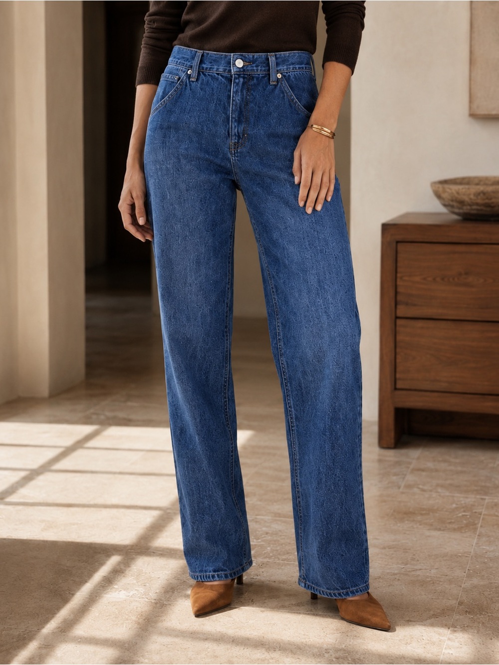 Banana Republic Nesting Slouchy Denim Trouser Candiani Jeans Size 28 Blue